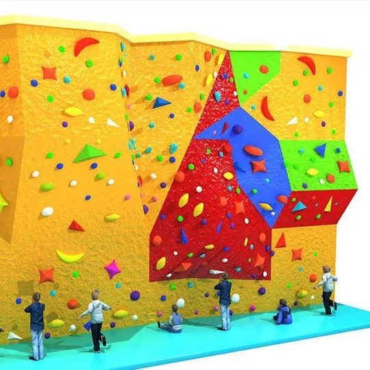 color customized children kids indoor climbing rock wall