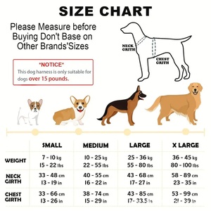 Harnais de poitrine pour animaux de compagnie, anti-choc, absorbant les chocs, confortable, réfléchissant, de type gilet, en nylon, matériau de plongée - Product Image 2