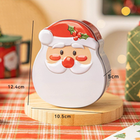 Boîte à biscuits de Noël en forme d'homme en pain d'épices, 14,3*11*5cm, emballage cadeau mignon pour biscuits, bonbons, gâteaux secs, commande en gros