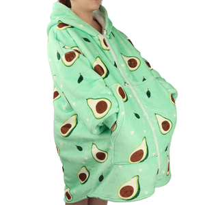 One Size Fits All Panda 3D Digital Printed Oversize <strong>Cosy</strong> Hoody Tv Wearable Thick Flannel <strong>Hoodie</strong> <strong>Blanket</strong> - Product Image 1