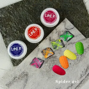 Beshyne-gel <span class=keywords><strong>fluorescente</strong></span> de dibujo, pintura de líneas de colores, UV, esmalte de uñas, Gel de araña creativo - Product Image 1