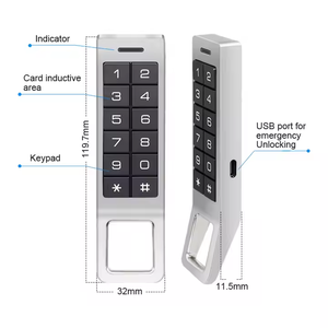 Serrure de casier RFID de haute qualité, numérique, électronique, antivol, en alliage de zinc, avec mot de passe, réseau WiFi et Cloud, pour sauna, salle de sport, en bois - Product Image 4