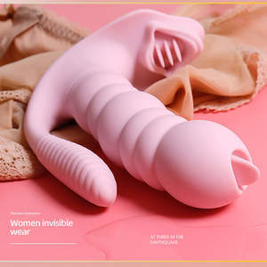 Vibratore Indossabile 3 in 1 con Plug Anale, Stimolatore Clitorideo in Silicone per Donne - Product Image 2