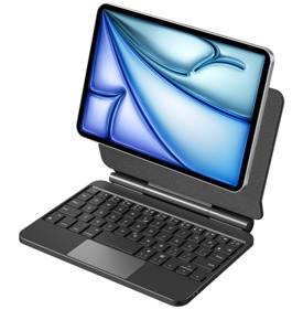Teclado Magnético de Cuero PU Premium para <span class=keywords><strong>iPad</strong></span> <span class=keywords><strong>Mini</strong></span> 6 y <span class=keywords><strong>Mini</strong></span> 7, Teclado Compacto para Tablet - Product Image 6