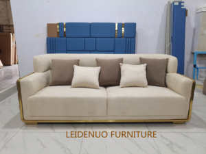 2023 juego de sofás de decoración para el hogar sofá seccional beige de cuero real sala de estar sofá de cuero moderno contemporáneo de lujo en cuero - Product Image 5