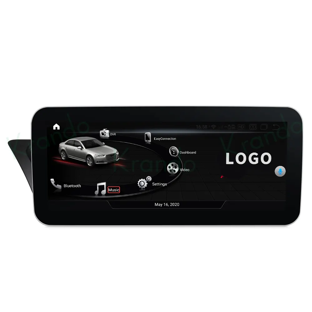 Krando 10.25 pouces Android 11 système multimédia de voiture GPS pour Audi A4 A4L A5 2009-2015 autoradio Navigation sans fil Carplay