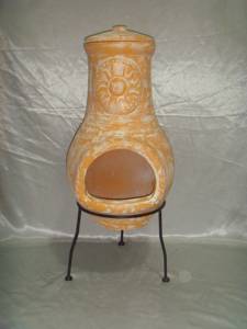 屋外テラコッタ暖炉カスタマイズ粘土チメネア100% 手作りガーデンファイヤーピット中国オリジナル工場 - Product Image 3