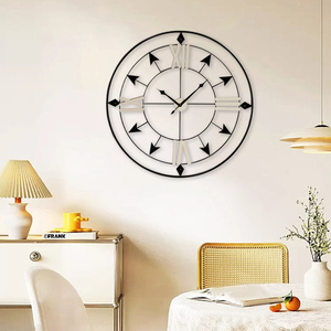 Đồng hồ treo tường bằng gỗ kim loại hiện đại có bề mặt nhẵn, dễ đọc, phù hợp với những ngôi nhà và không gian văn phòng đầy phong cách. - Product Image 6