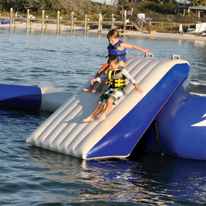 Custom <b>Inflatable</b> PVC <b>Water</b> Park Triangle <b>Slide</b> Climbing Pyramid Toys 100-500kg Capacity for Home/School Use - Product Image 4