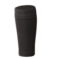 Protège-tibias de football respirants avec manchon de compression pour le mollet et coussinets en nid d'abeille, protection légère pour adultes