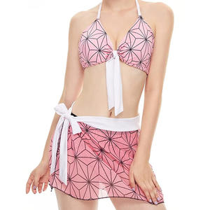 Ensemble <span class=keywords><strong>de</strong></span> 9 maillots <span class=keywords><strong>de</strong></span> <span class=keywords><strong>bain</strong></span> <span class=keywords><strong>Demon</strong></span> <span class=keywords><strong>Slayer</strong></span> Kamado Nezuko Kochou <span class=keywords><strong>Shinobu</strong></span> Kamado Tanjirou Anime Bikini pour femmes Vêtements <span class=keywords><strong>de</strong></span> plage - Product Image 5