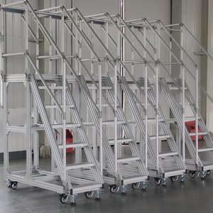 <b>Aluminum</b> Profile Overpass Elevated <b>Platform</b> 1000 Kg Load Capacity Industrial Mobile <b>Work</b> <b>Platform</b> Foshan Manufacturer - Product Image 1