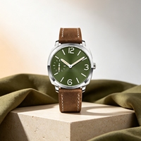 Montre-bracelet mécanique élégante pour homme, mouvement Seagull ST3600 de haute qualité, logo personnalisé, remontage manuel, idéale pour les affaires et les mariages