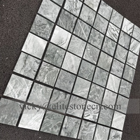 Mosaïque de marbre vert émeraude moderne en bande, fourniture directe d'usine pour crédence de cuisine, salle de bain, douche d'hôtel, piscine - Mur intérieur