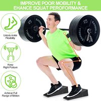 Vente en gros TPR civière de mollet Squat Wedge Yoga Deep Squat Heel Incline Board Stretching Wedge Board