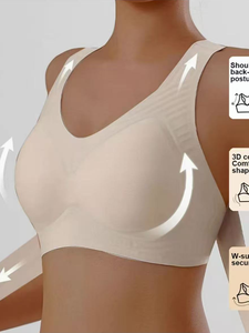Reggiseno senza cuciture per la correzione della postura con chiusura frontale per donna, Push-Up Anti-Sagging, modellatura e abbellimento della <span class=keywords><strong>schiena</strong></span> - Product Image 2