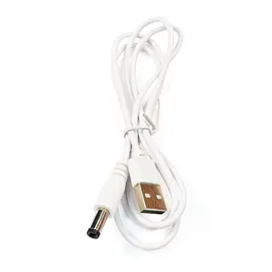 USB 2.0 Type A Male to 5.5mm x 2.5mm DC Power Male Plug cord Cable