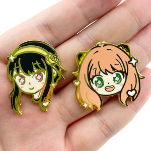4 Nuevos Diseños de Alta Calidad, Pin Metálico de Anime Spy Family <span class=keywords><strong>Anya</strong></span> Loid Yor Bond, Decoración para Mochila - Product Image 3