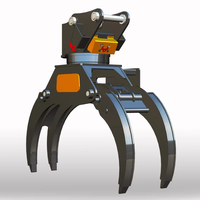 Garra Hidráulica para Troncos con Motor Cicloidal y Interruptor de Límite de Sujeción para Excavadoras de 5 a 7 Toneladas, para Carga de Madera