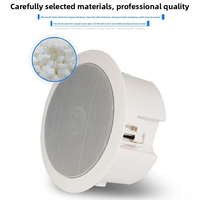 Haut-parleur de plafond coaxial à pression constante, double canal, fabriqué en Chine pour la diffusion publique au plafond