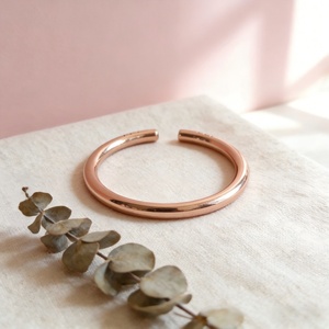 High Quality 99.9% Pure <b>Copper</b> Classic Geometric Unisex Adjustable Cuff <b>Bracelet</b> for Arthritis Relief - Product Image 4