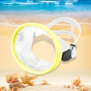 Masker selam Snorkeling wajah penuh HD, bingkai besar nyaman anti-kabut kaca Tempered luar ruangan perlengkapan selam bebas - Product Image 3