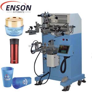 Machine d'impression d'écran cosmétique de bouteille pour l'imprimante d'écran en plastique de pot de tube de bouteille en verre potable de cylindre - Product Image 1