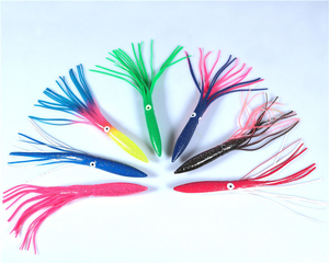 Leurre souple en silicone lumineux de qualité supérieure, 30 cm, 39 g, couleurs mélangées, en forme de jupe de pieuvre/calamar, pour la pêche au jigging en eau salée - Product Image 6