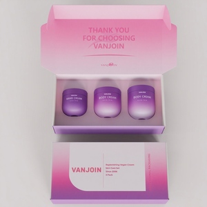 Nouvelle bouteille en verre personnalisée rose violet 200ml 250ml 300ml pot rond pour <span class=keywords><strong>crème</strong></span> pour le corps sels de bain pot de <span class=keywords><strong>crème</strong></span> de luxe avec bouchon en plastique - Product Image 3