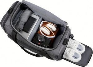Sac de sport imperméable personnalisé pour hommes, avec compartiment à chaussures, idéal pour le basketball, le football, la gym, les voyages, sac à bandoulière, sac de sport, sac de voyage - Product Image 2