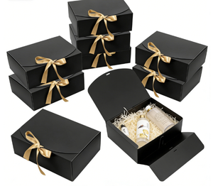 Foldable Customized Shape Recycled Kraft Paper Bridesmaid Wedding Favour Candle Gift Boxes Ribbon Baby Shower <strong>Groomsmen</strong> <strong>Proposal</strong> - Product Image 3