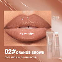 Gloss à lèvres magique hydratant et brillant à base de plantes, saveur fruitée, avec logo personnalisé, base de gloss à lèvres scintillante pour marque privée
