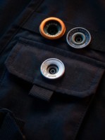 Kancing Jeans Logam Retro 18mm dengan Logo Custom, Kuningan Antik, Perak, Hitam Matte, Kancing Tack untuk Jaket Denim dan Jeans, Tahan Lama