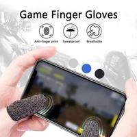 Manchettes pour doigts en fibre d'argent anti-transpiration, fines et respirantes, conçues spécifiquement pour les jeux mobiles.
