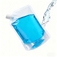 Pochette à bec givré en plastique de qualité alimentaire Pochette à bec verseur en forme d'emballage de liquide Sac à bec verseur debout pour nettoyant liquide