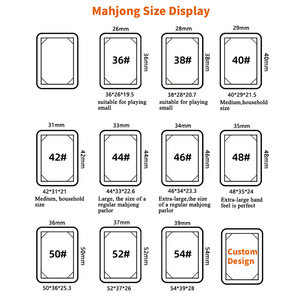 Thấp Moq Sang Trọng Tùy Chỉnh Lớp In Khắc Mini Mỹ Mahjong Gạch Trò Chơi Bộ 166 Hoàn Chỉnh Với Túi Nhôm Trường Hợp Pha Lê - Product Image 5
