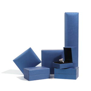 Wholesale Custom Logo Blue Luxury Jewelry Packaging Box for <b>Ring</b> Earring Necklace Bracelet in Stock - Product Image 6