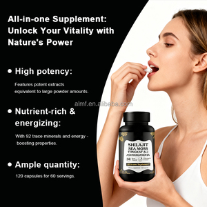 4 In 1 Antioxidant Shilajit Zeemos Ashwagandha Tongkat Ali Capsules 120 Tellen Snelle Verzending Voor Volwassenen - Product Image 5