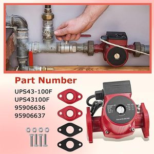 UPS43100F Water Circulator Pump 115V 1\/3HP Cast Iron <b>Red</b> <b>Hot</b> Water Recirculating For Radiant Floor Heating Replacement - Product Image 3