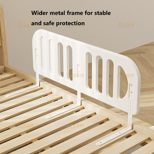 Barrière de lit <span class=keywords><strong>anti</strong></span>-<span class=keywords><strong>chute</strong></span> pour bébé à usage domestique, sans odeur, en HDPE écologique, structure creuse scientifique, sans perçage, stable - Product Image 5