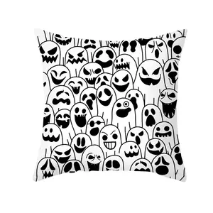 Plusieurs Styles De Bande Dessinée Imprimer Coussin Couvre En Gros Personnalisé Halloween Oreiller Couvre