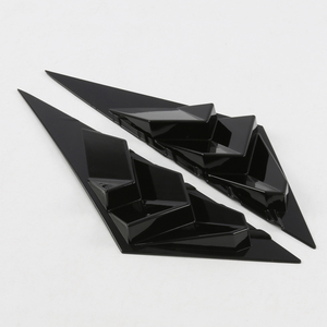 Car Rear <b>Window</b> ABS Carbon Fiber Print Side <b>Cover</b> Trim Sticker Vent Scoop for 2021 2022 2023 2024 2025 - Product Image 1