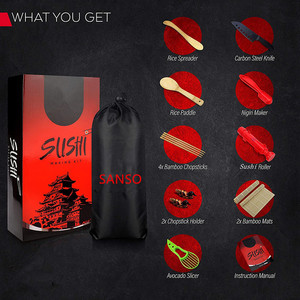 Máquina de <span class=keywords><strong>Sushi</strong></span> <span class=keywords><strong>casera</strong></span> antiadherente, Kit de esterillas enrollables de bambú, profesional para comida de niños - Product Image 3