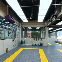 Panneau lumineux LED pour station de lavage auto, haute fidélité des couleurs (CRI), lampe de plafond suspendue, système d'éclairage pour atelier de detailing automobile et station de lavage