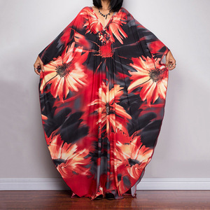 Custom African Women Robe Wear Casual Tie Dye Ladies <strong>Kimono</strong> Beach Ware <strong>Cover</strong> <strong>up</strong> Swimwear Bikini Maxi Dress for Women - Product Image 5