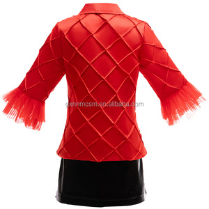 Rouge Clown Jack Film Costumes Veste Costume Pantalon Ensembles Fille Fête Déguisement Enfants Noël Halloween Cosplay Performance Costume - Product Image 6