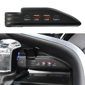 Caricabatterie per auto 2 USB e 2 porte tipo C caricabatteria super veloce speciale per TOYOTA Camry 2017-2022 USB tipo C