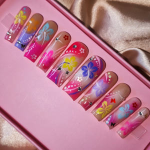 Partager Ongles Artificiels Ongles Fournisseurs Couleur Unie Designer fait main Doux Presse Sur Ongles Boîte D'emballage - Product Image 3