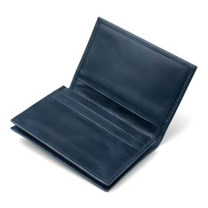 Genuine Leather <b>Business</b> <b>Card</b> <b>Holder</b> 4 Inch Solid Color Flip Design Multi <b>Card</b> Slots Everyday Use - Product Image 4