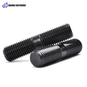 Vis de boulon <span class=keywords><strong>d</strong></span>'<span class=keywords><strong>ancrage</strong></span> noircie à filetage complet de haute résistance de qualité 8.8 pour connecteurs de construction de structure en acier boulons de haute qualité pour - Product Image 4